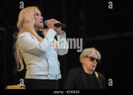 Londres, Royaume-Uni. Sep 10, 2017. blondie effectue au cours de l'émission radio 2 live à Hyde Park 2017 le 10 septembre 2017, Londres. Angleterre. crédit : Jason Richardson/Alamy live news Banque D'Images