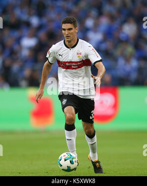 Gelsenkirchen, Allemagne. Sep 10, 2017. Stuttgart, Marcin kaminski au cours de la Bundesliga match de foot entre Schalke 04 et le vfb Stuttgart à la Veltins Arena de Gelsenkirchen, Allemagne, 10 septembre 2017. photo : ina fassbender/dpa/Alamy live news Banque D'Images