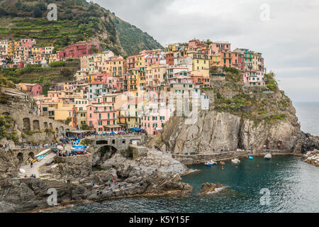 Manarola Cinque Terre Italie Banque D'Images
