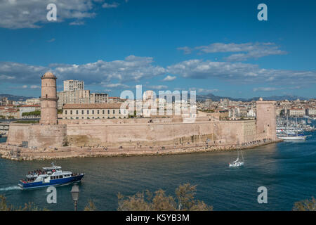 Le fort saint jean à Marseille Banque D'Images
