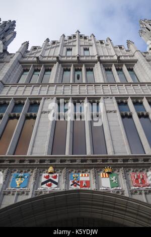 Collège Marischal, Aberdeen, au Nord Est de l'Écosse. De l'architecture néo-gothique et le deuxième plus grand édifice en granit dans le monde. L'Écosse, au Royaume-Uni. Banque D'Images