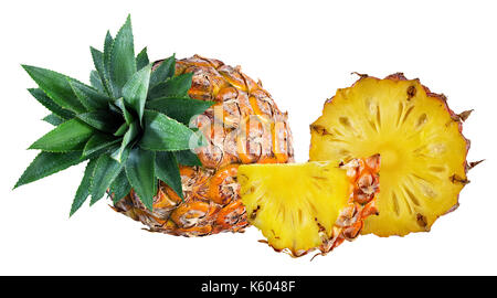 L'ananas isolated on white clipping path Banque D'Images