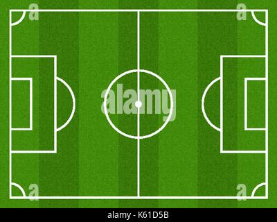 Terrain de soccer texture réaliste d'une pelouse verte de fond soccer. Illustration de Vecteur