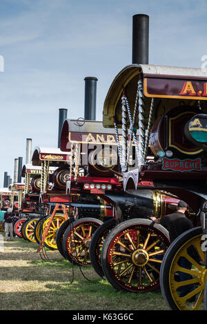 Gamme de moteurs du showman au great dorset steam fair, tarrant hinton 2017 Banque D'Images