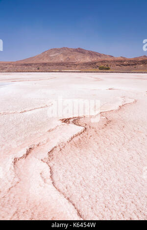 Cap vert SAL les salines désaffectées à Pedra de Lume, Pedra di Lumi, l'île de Sal, Cap-Vert, Afrique Banque D'Images