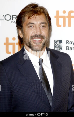 Toronto, Canada. Sep 10, 2017. Javier Bardem participant à la "mère !' premiere au cours de la 42e festival international du film de Toronto au Princess of Wales Theatre le 10 septembre 2017 à Toronto, Canada | verwendung weltweit credit : dpa/Alamy live news Banque D'Images