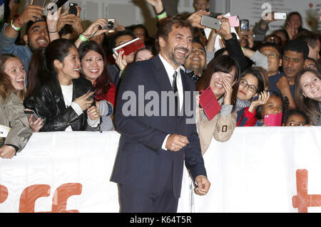 Toronto, Canada. Sep 10, 2017. Javier Bardem participant à la "mère !' premiere au cours de la 42e festival international du film de Toronto au Princess of Wales Theatre le 10 septembre 2017 à Toronto, Canada | verwendung weltweit credit : dpa/Alamy live news Banque D'Images