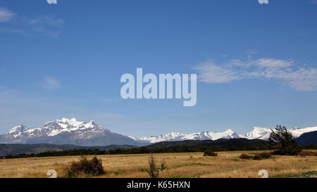 Rarement vu et rarement gravi, Monte Balmaceda au sud de la Patagonie chilienne, près du parc national Torres del Paine Banque D'Images