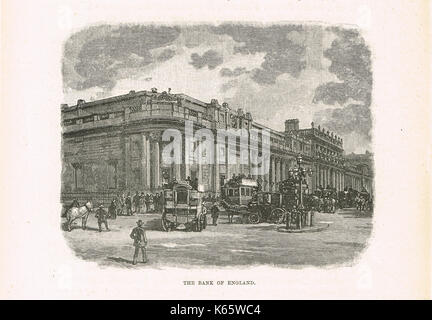 Banque d'Angleterre dans l'ère victorienne, vers 1846 Banque D'Images