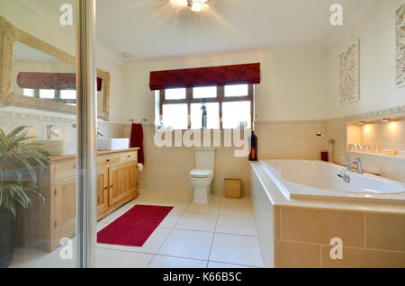 Salle de bains familiale Banque D'Images