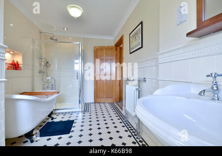 Salle de bains familiale Banque D'Images