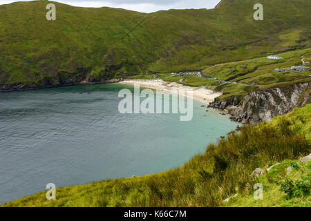 Keem Beach sur l'île d'Achill, Comté de Mayo, République d'Irlande Banque D'Images