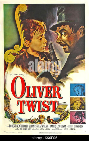 Oliver TWIST 1948 production de distributeurs de films généraux avec John Howard Davis comme Oliver et Robert Newton comme Bill Sykesoliver twis Banque D'Images