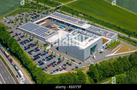 ENERVIE - Südwestfalen Energy and Water AG, compagnies d'électricité, Hauptverwaltun Hassley, complexe de bureaux sur Sauerlandrinie, A45, Hagen, région de Ruhr, Nord RH Banque D'Images