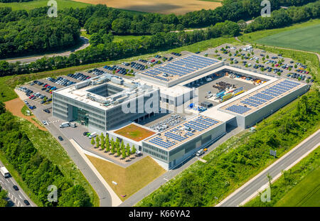 ENERVIE - Südwestfalen Energy and Water AG, compagnies d'électricité, Hauptverwaltun Hassley, complexe de bureaux sur Sauerlandrinie, A45, Hagen, région de Ruhr, Nord RH Banque D'Images