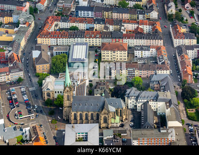 St Marien kirche., art quartier avec Karl Ernst Osthaus museum-et-Emil Schumacher, musée, musées, Hagen, de la culture, de l'île aux musées, musée squa Banque D'Images