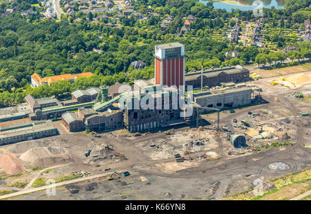 Aperçu de la mine Friedrich Heinrich West Bay 1/2 colliery wasteland, Kamp-Lintfort, Ruhr, Nordrhein-Westfalen, Allemagne, Europe, Kamp-Lintfort, aer Banque D'Images