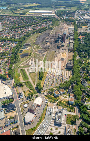 Aperçu de la mine Friedrich Heinrich West Bay 1/2 colliery wasteland, Kamp-Lintfort, Ruhr, Nordrhein-Westfalen, Allemagne, Europe, Kamp-Lintfort, aer Banque D'Images