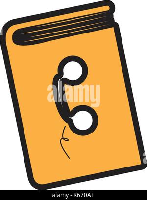 Carnet d'isolé Illustration de Vecteur