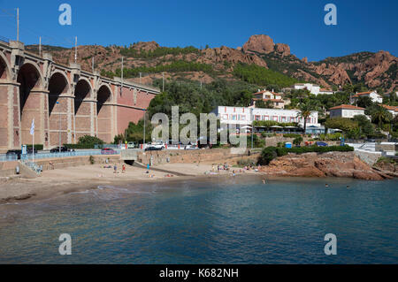 Agay, Calanque d'Anthéor, Var, France Banque D'Images