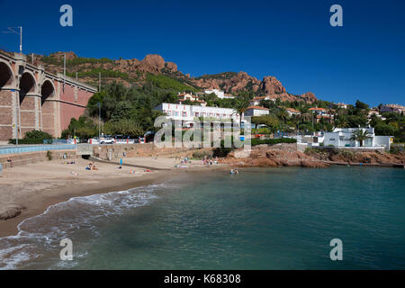 Agay, Calanque d'Anthéor, Var, France Banque D'Images