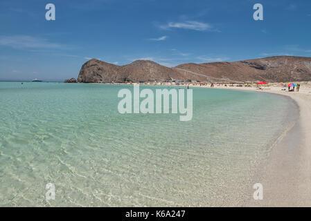 Plage Balandra, La Paz, mer de Cortes Baja California Sur. Le Mexique Banque D'Images