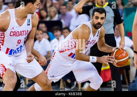 5 septembre 2017 : krunoslav simon # 7 (cro) au cours de l'eurobasket fiba 2017 - Groupe c, match entre la Croatie et l'Espagne au hall polyvalent, CLUJ-NAPOCA, Roumanie rou. foto : Cronos Banque D'Images