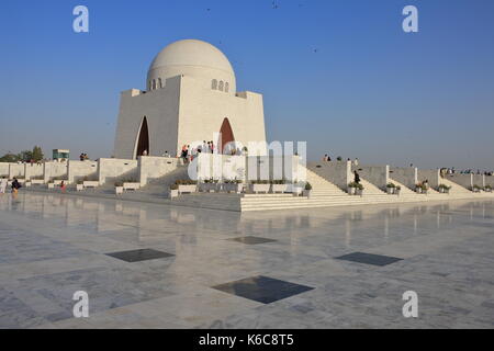 Tombeau de Muhammad Ali Jinnah, Karachi, Pakistan. Banque D'Images