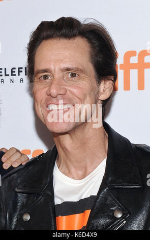 Toronto, Ontario, Canada. Sep 11, 2017. 11 septembre 2017 - Toronto, ontario canada - Jim Carrey. 2017 Toronto International Film festival - ''jim & andy : l'au-delà'' premiere tenue au Princess of Wales Theatre. crédit : Brant/perniac admedia/zuma/Alamy fil live news Banque D'Images