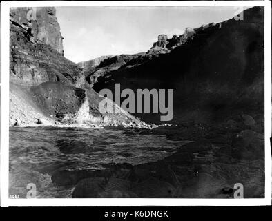 Colorado River, de la Hance, sentier, Grand Canyon, à l'Est, 1900 (1930) 3062 du SHC Banque D'Images