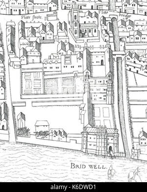 Carte Bridewell sur cuivre Banque D'Images