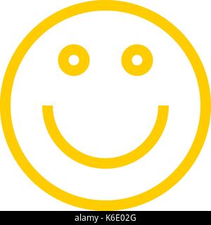 L'utiliser dans tous vos projets. smiley happy smiling face émoticone en télévision. style recolorable facile et rapide forme. vector illustration Illustration de Vecteur