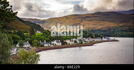 Village de Shielddaig, Wester Ross, Écosse Banque D'Images