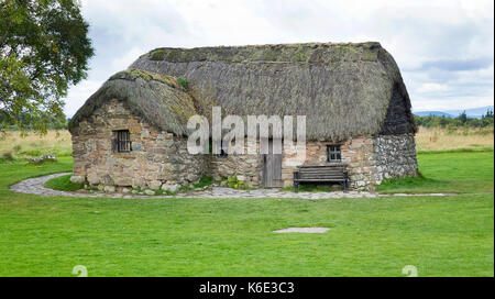 Leanach cottage, Culloden, Ecosse Banque D'Images