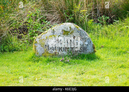 Cimetière du clan mackintosh Banque D'Images