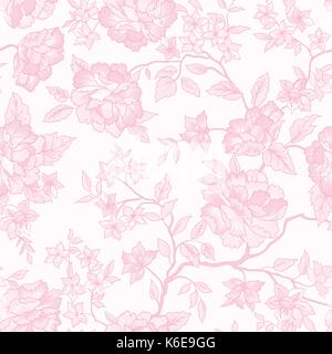 Motif floral seamless background.. fleur fleurir le jardin d'ornement Illustration de Vecteur