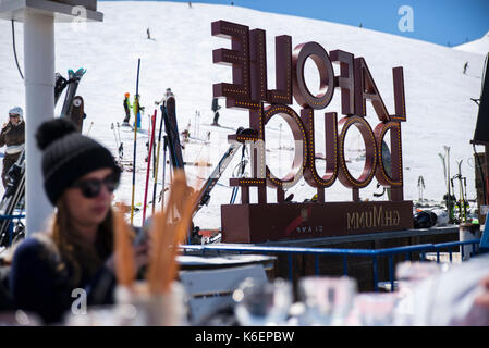 La folie douce, val d'isère, france Banque D'Images