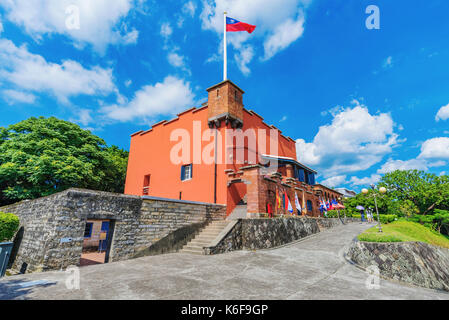 TAIPEI, TAIWAN - 05 juillet : c'est un sable Fort Domingo Spanish fort traditionnel et historique dans la zone Tamsui côtières sur Juillet 05, 2017 au Banque D'Images