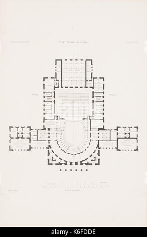 Das neue stadttheater (Leipzig) 20 020 ZFB langhans Banque D'Images