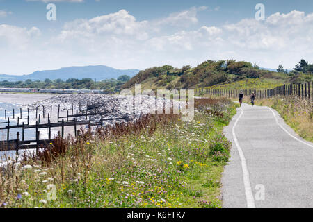 Côte Nord du Pays de Galles et sentier de randonnée à vélo à proximité de Llanddulas Banque D'Images