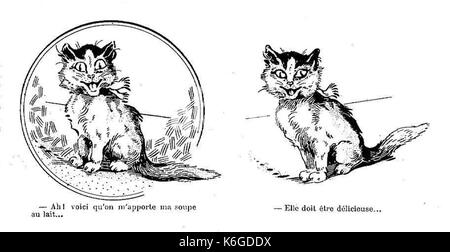 CHAT 1 Le Journal amusant 13 janvier 1912 Banque D'Images