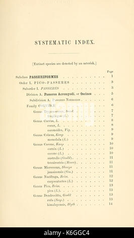 Catalogue des spécimens illustrant l'ostéologie du vertebrated les animaux, et récemment disparu, contenues dans le Musée du Royal College of Surgeons of England BHL6843782 Banque D'Images