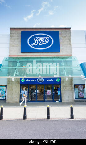 Bottes store à Kew Retail Park, Richmond, Surrey, TW9, Londres, Royaume-Uni. Banque D'Images