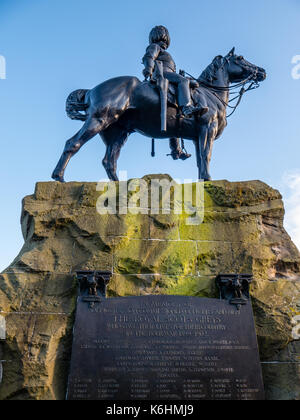 Le Royal Scots Grays Monument, Princess Street Gardens, New Town, Édimbourg, Écosse, ROYAUME-UNI, GB. Banque D'Images