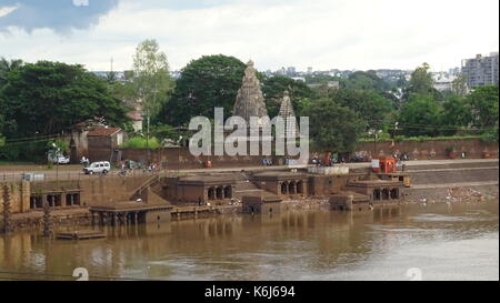 Historique ancienne temple Mumbai maharashtra inde shiv Banque D'Images