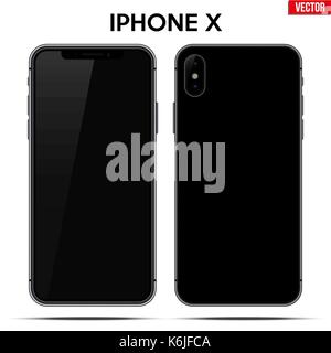 Nouveau modèle iphone x Illustration de Vecteur
