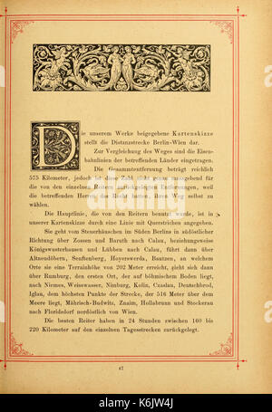 Der Grosse Distanz Ritt Berlin Wien im Jahre 1892  = (page 47) BHL21287896 Banque D'Images