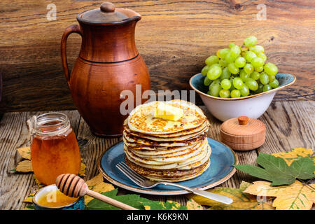 Des crêpes pour le dîner de Thanksgiving. studio photo Banque D'Images