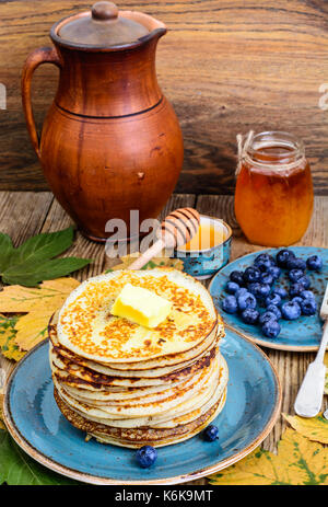 Des crêpes pour le dîner de Thanksgiving. studio photo Banque D'Images