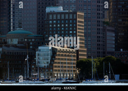 Rowes Wharf, Boston Harbor waterfront property, Boston, Massachusetts Banque D'Images